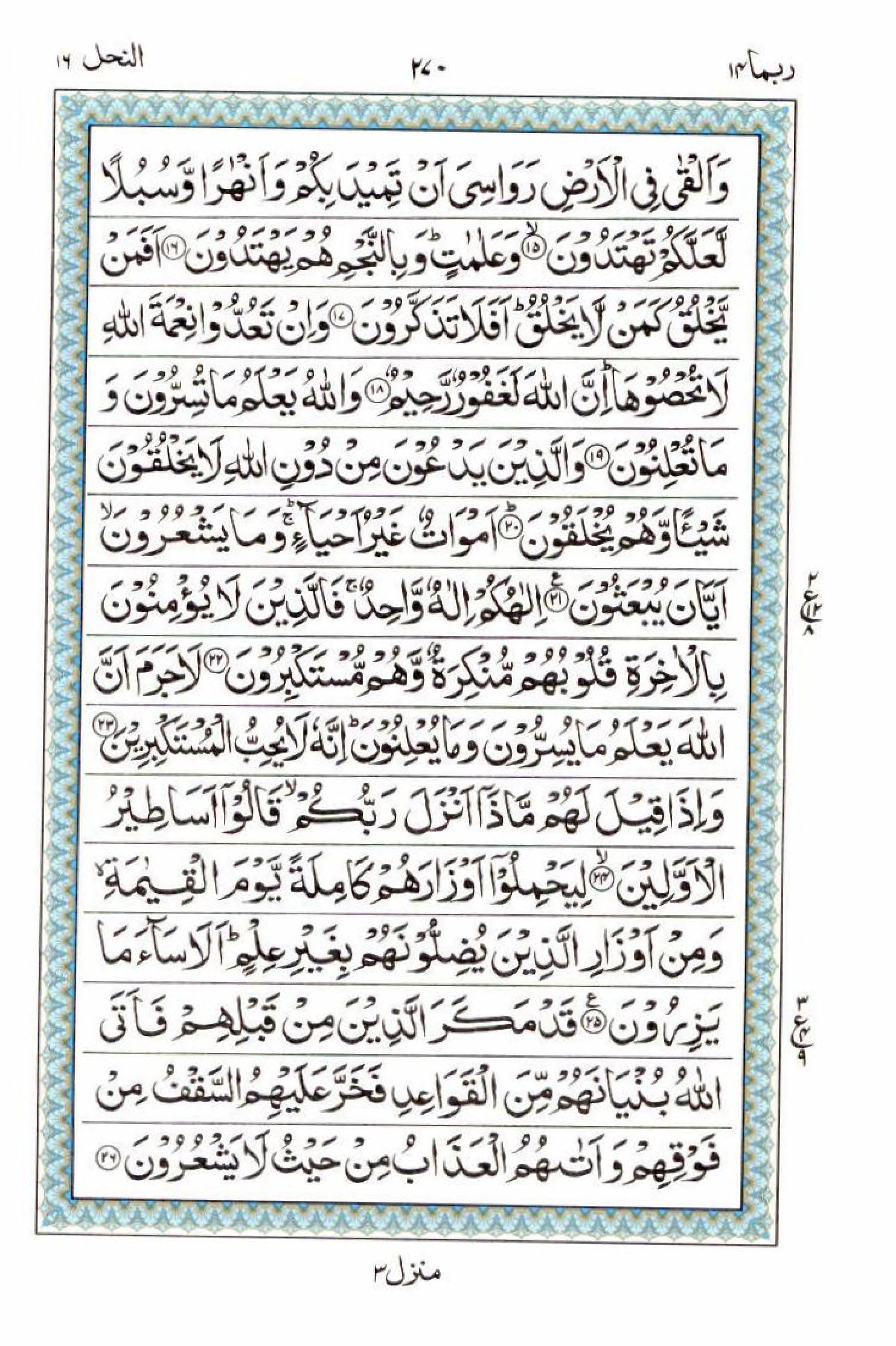 Read 15 Lines Al Quran Part 14 Page No 270, Practice Quran