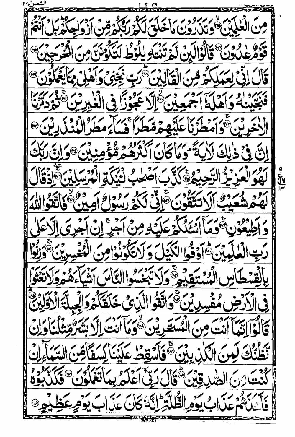 Read 16 Lines Al Quran Taj Company Part 19 Page No 339, Practice Quran