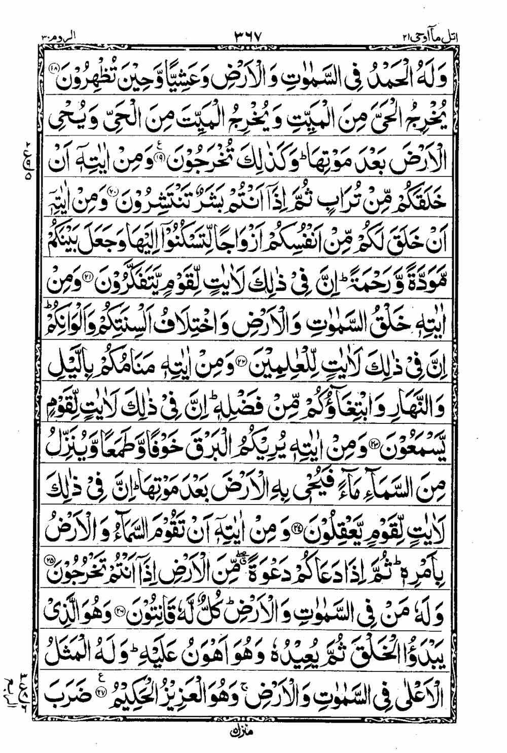 Read 16 Lines Al Quran Taj Company Part 21 Page No 368, Practice Quran