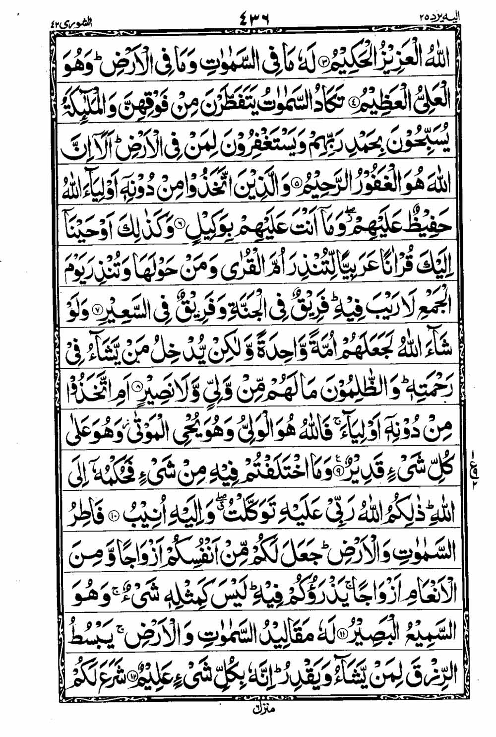 Read 16 Lines Al Quran Taj Company Part 25 Page No 437, Practice Quran