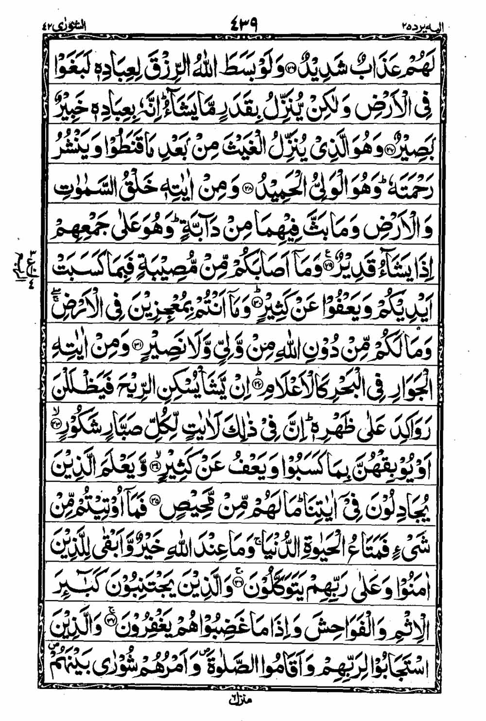 Read 16 Lines Al Quran Taj Company Part 25 Page No 440, Practice Quran