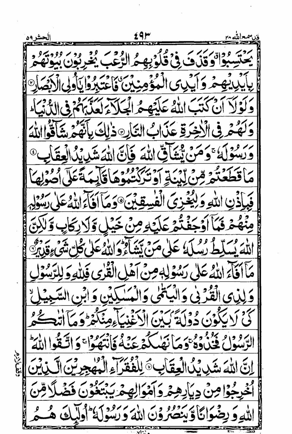 Read 16 Lines Al Quran Taj Company Part 28 Page No 494, Practice Quran