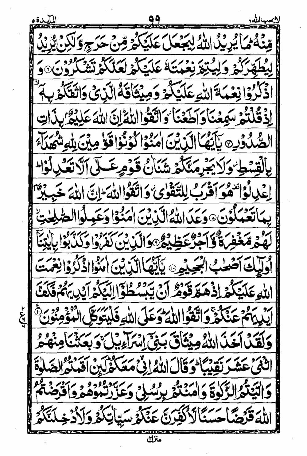 Read 16 Lines Al Quran Taj Company Part 6 Page No 100, Practice Quran
