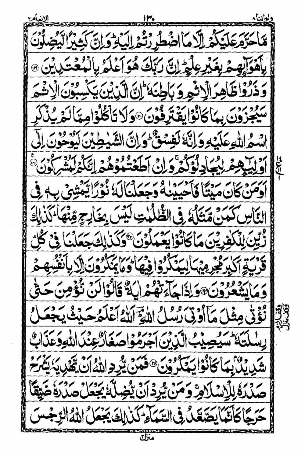 Read 16 Lines Al Quran Taj Company Part 8 Page No 131, Practice Quran