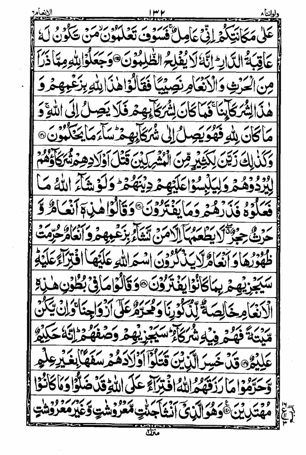 Read 16 Lines Al Quran Taj Company Part 8 Page No 133, Practice Quran