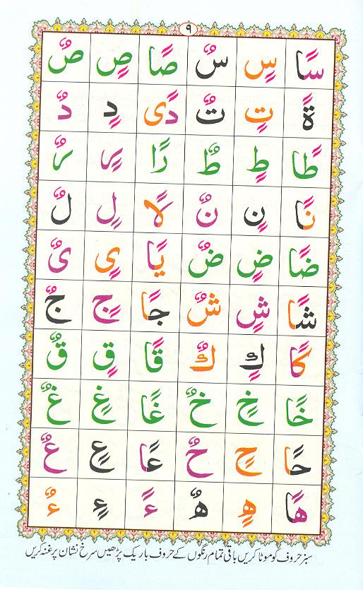 Read Noorani Qaidah Page No 9, Practice Quran